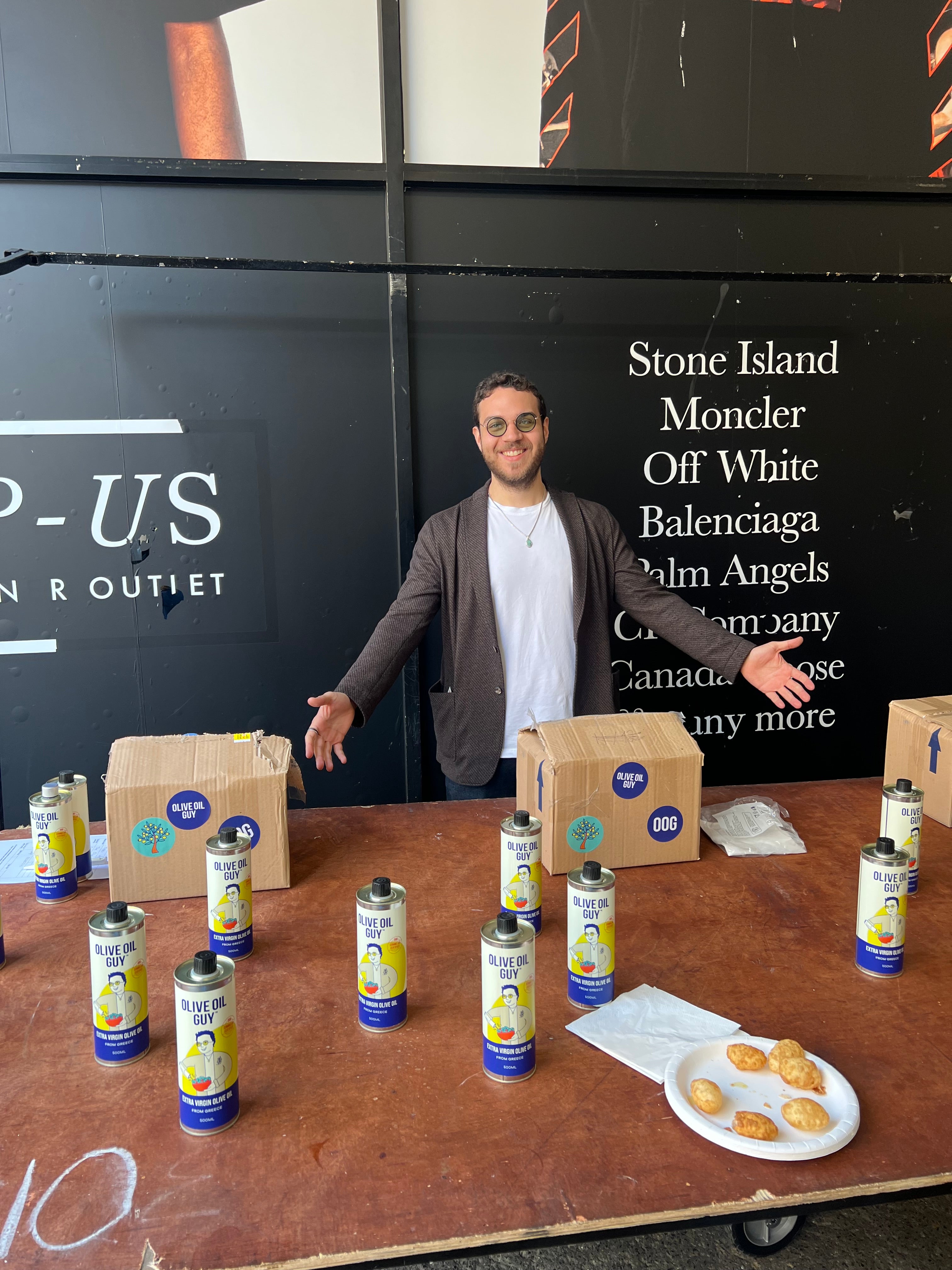 Mazen Assad in a food exhibition