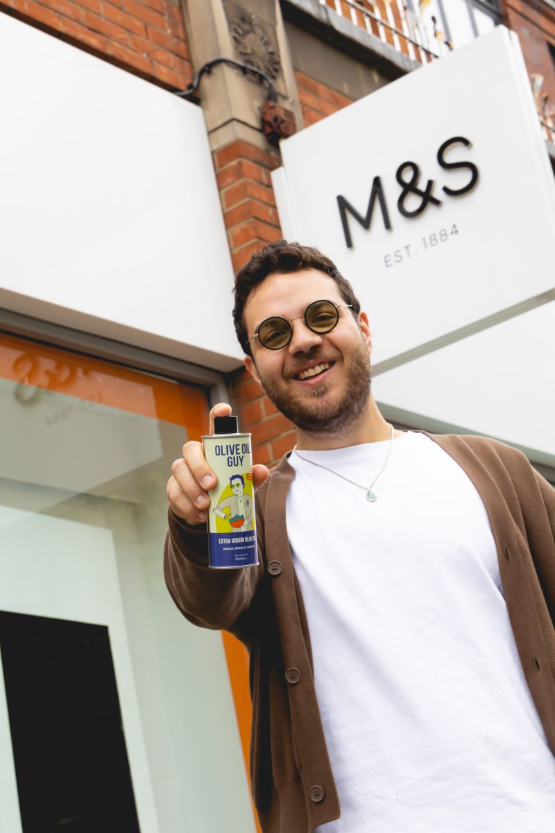 Olive oil guy at the M&S