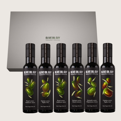 Olive Oil Gift Set - Box of 6 - Tasting Box - Sommelier's Selection