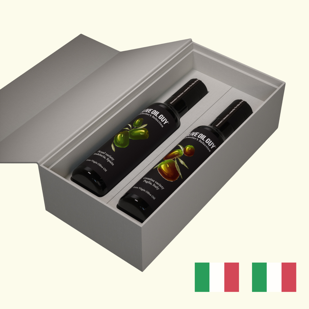 Sommelier’s Selection: Italian Olive Oil Duo – Coratina & Frantoio Varieties